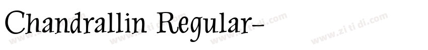 Chandrallin Regular字体转换